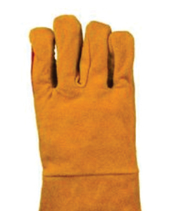 Holy Signs International HSI-1451 Heavy Duty Leather Welding <b>Gloves</b> Cotton Liner Heat Resistant Reinforced Palm <b>Long</b> Stick TIG - Product Image 2