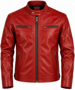 Veste en cuir de vache véritable pour homme GOLE TRACE ENTERPRISES, de qualité supérieure, design vintage, écologique - Product Image 5