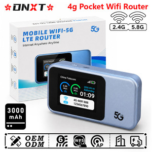 Router móvil DNXT WiFi6 de 300Mbps, 2.4GHz y 5.8GHz, módem mifi con configuración WPS de un solo toque, router móvil 4G LTE para uso en fiestas. - Product Image 1