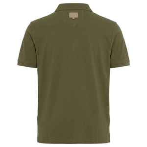 เสื้อโปโลแขนสั้นผู้ชาย ผ้าถัก สีพื้น ลำลอง ทรงปกติ สีฟ้าอมเขียว - Product Image 2