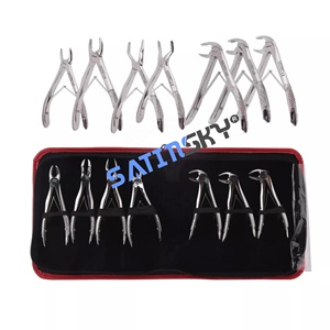 Set Dental Kid Extracción Fórceps Extracción de dientes Alicates Kit de Cirugía de odontología - Product Image 1