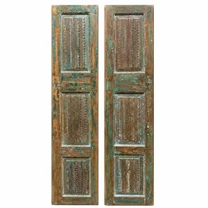 Porte d'entrée en bois massif personnalisée, en promotion, avec une construction durable et une finition moderne élégante, disponible au meilleur prix du marché - Product Image 2