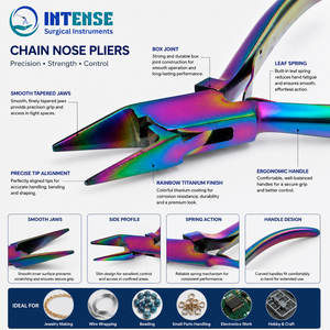 Alicates Profesionales de Acero Inoxidable para Joyería de Nariz con Cadena Arcoíris, Herramienta de Precisión para Enrollar Alambre - Product Image 2