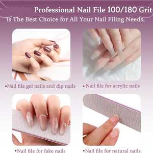 Lima de Uñas de Doble Cara para Uñas Naturales y Acrílicas, Lima de Uñas Resistente para Uso en Salón y en Casa - Product Image 5