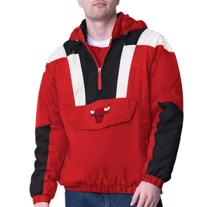 Veste coupe-vent à capuche imperméable personnalisable avec demi-zip, grande taille, style vintage années 90, 49ers Starter, épaisse, hiver, unisexe - Product Image 5