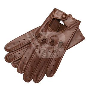 Mitaines de conduite thermiques en cuir respirant pour hommes, nouvelle collection printemps-été 2026, compatibles écran tactile, non doublées, du Pakistan, pour les voyages hivernaux - Product Image 1