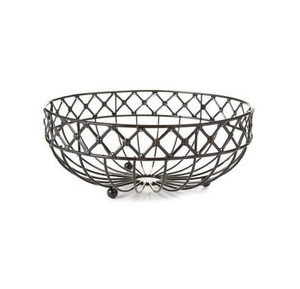 Elegant Modern <b>Wire</b> Bowl Fruit <b>Basket</b> For Kitchen Countertop Storage And Dining Table Decoration Use - Product Image 1