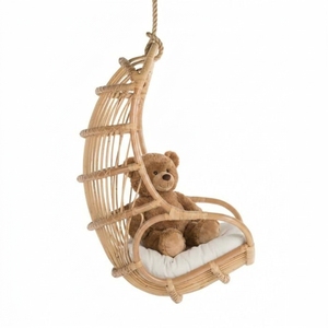New Arrival Rattan Hanging <b>Chair</b> Egg Swing <b>Chair</b> Natural Wicker Hanging Seat For Patio <b>Garden</b> Balcony Indoor Outdoor Furniture - Product Image 6