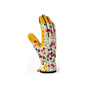 Guantes de Jardinería con Estampado Floral, Palma de Cuero, Dedos Completos, para Plantar y Cuidar el Jardín, Logotipo Personalizado, OEM, ODM, Suministro al por Mayor - Product Image 4