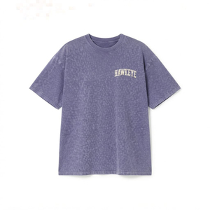 เสื้อยืดโอเวอร์ไซส์ทรงหลวม ผ้าฝ้าย 100% คุณภาพสูง สไตล์วินเทจ ล้างสีแบบแอซิดวอช สำหรับผู้หญิง - Product Image 2
