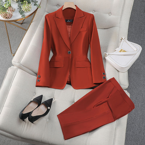 Business Suits for Women Fashion Slim Pants and <b>Blazer</b> <b>Set</b> Ladies Suits Office Wear Formal Suit - Product Image 5