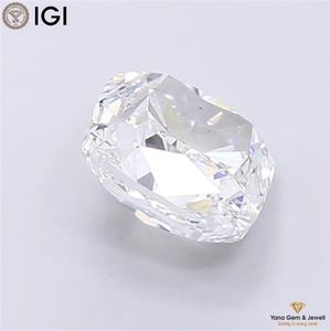 Diamant de laboratoire CVD couleur E, clarté VS2, 4,00 carats, forme coussin carrée, certifié IGI, idéal pour les bijoux de mariage - Product Image 4