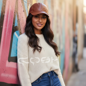 Gorra de Béisbol de Cuero Liso de Alta Calidad Más Vendida - Product Image 6