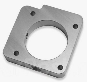 แผ่นยึดอะลูมิเนียม 6061/6082/7075 ผลิตด้วยเครื่อง CNC แบบกำหนดเอง / หน้าแปลนสี่เหลี่ยมความแม่นยำสูง รูตรงกลางมีความคลาดเคลื่อน 0.01 มม. ชุบอโนไดซ์ - Product Image 5