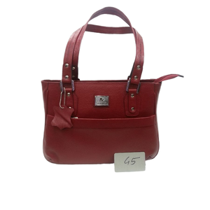 Hot Supplies Woman's Genuine Cow/Ox <b>Leather</b> Handbag <b>Red</b> Brown Logo Graining High Quality Large Capacity Zipper Handmade Bag - Product Image 4