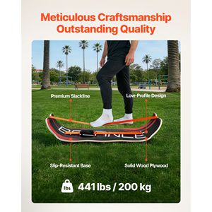Tavola Curva in Legno Premium per Equilibrio, Attrezzatura Leggera e Compatta per Adulti, Yoga, Pilates, Trainer Wobble Board - Product Image 4