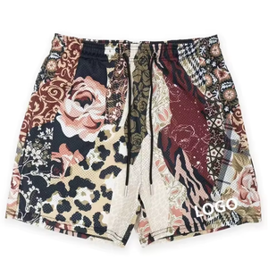 Shorts de basketball pour hommes grande taille, double couche, qualité supérieure, entièrement sublimés, respirants, séchage rapide, style streetwear. - Product Image 2