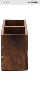 Handmade Wooden Cutlery Holder Kitchen Utensil Organizer for Dining <b>Table</b> - Product Image 4