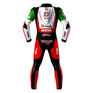 ชุดแข่งรถมอเตอร์ไซค์ Axel Bassani WSBK รุ่น Rawasaki 2026 1 ชิ้น ทำจากหนังวัว/หนังจิงโจ้ สำหรับขับขี่บนสนาม/ขี่มอเตอร์ไซค์  ระดับ CE 2 - Product Image 2