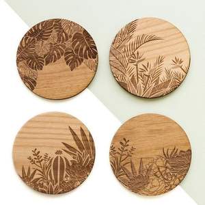Posavasos de MDF Duraderos con Grabado Láser para Decoración del Hogar, Manteles Individuales y Protectores de Superficie con Excelente Protección - Product Image 4