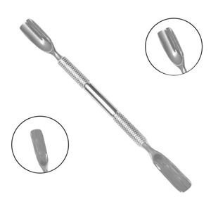 Stainless Steel Dual-End Cuticle Pusher Reusable <b>Nail</b> Cleaning <b>Tool</b> - Product Image 3
