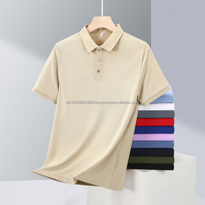 Camisa Polo de Uniforme de Golf Personalizada para Hombre, Nuevo Diseño con Logotipo Bordado, Color Sólido, Hecha de Poliéster - Product Image 3