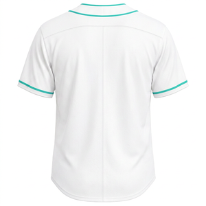 เสื้อเบสบอลผู้ชายสไตล์ใหม่ ปรับแต่งชื่อทีมได้ พิมพ์ลายแบบซับลิเมชั่น ระบายอากาศ แห้งเร็ว ไซส์ใหญ่ แขนสั้น - Product Image 4