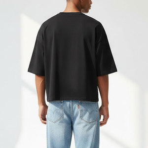 Camiseta de Hombre para Uso Diario, Corte Holgado, Tejido Premium, Estilo Urbano Informal para un Uso Diario Cómodo - Product Image 4