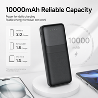 Banco de Energía Portátil de 10000 mAh, Cargador Ligero con Logotipo Personalizado al por Mayor para Senderismo, Actividades al Aire Libre y Teléfonos, Uso Global