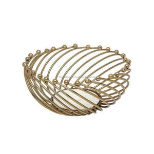 Panier d'affichage de fruits et plateau de service en fil de métal enduit noir Nouveau style plateau de panier de service de cuisine à bas prix - Product Image 6