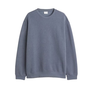 เสื้อสเวตเตอร์คอตตอนคอกลมของผู้ชายเสื้อสวมหัวโอเวอร์ไซส์ธรรมดาสำหรับผู้ชายผ้าฟลีซเปล่าใส่ได้ทั้งชายและหญิงโลโก้ตามต้องการสำหรับฤดูใบไม้ร่วง - Product Image 1