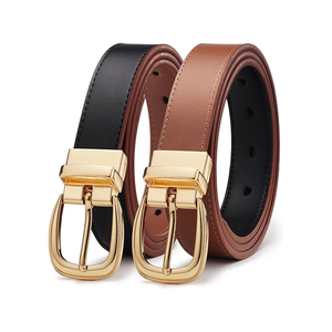 Cinturones de Vestir Casuales de Cuero para Hombre, Personalizables Directo de Fábrica, Hebilla de Acero, Logotipo Personalizado, Cinturón de Vestir Duradero y Ligero - Product Image 2
