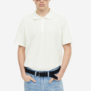 เสื้อโปโลชาย ดีไซน์ใหม่ สไตล์ลำลอง สตรีทแวร์ แขนสั้น ใส่สบาย ระบายอากาศได้ดี เสื้อโปโลชาย OEM ไซส์ - Product Image 1