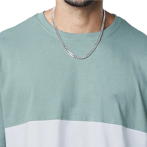 Alta calidad suave 62% poliéster 33% algodón 5% Spandex firma ajuste manga larga dobladillo hueso camisa para hombres - Product Image 5