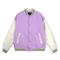 Veste varsity noire pour homme, couleur unie, col rabattu, boutons sur le devant, coupe régulière, style décontracté, vêtement d'automne, matière polyester