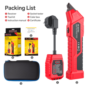 NOYAFA NF-827EU - Probador de Enchufes y Detector de Disyuntores de CA, Identificador de Fallas Eléctricas con Detección GFCI, Estándar Europeo - Product Image 2