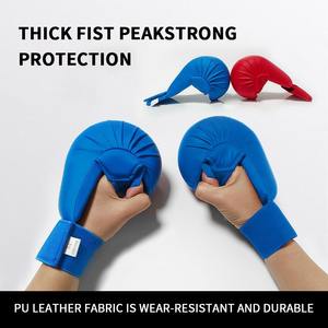 Gants de karaté et de taekwondo approuvés WKF, mitaines de sparring, logo personnalisé, unisexe, matériau PU de haute qualité, respectueux de l'environnement, vente en gros OEM - Product Image 6