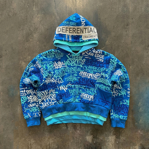 Unisex Hooded Printed Triple Layer Color <b>Block</b> Fleece Pullover Hoodie Winter 400 Gsm Windproof Breathable Triple Hoodie Layer - Product Image 3