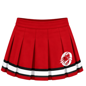 Jupe plissée rouge sublimée pour cheerleading, bas de tenue de sport athlétique, vêtements d'entraînement de performance, vêtements de compétition - Product Image 1