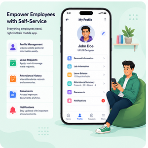 Desarrollo de Aplicaciones Móviles HRMS Avanzadas, Gestión de Personal, Control de Horas, Autoservicio para Empleados, Solución HR Basada en la Nube - Product Image 3