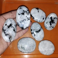 Piedras de Jabón de Piedra Lunar Arcoíris al por Mayor, Artesanías de Cristal, Piedras Naturales, Piedras de Palma, Minerales, Piedras Decorativas para Meditación Espiritual