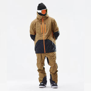 Traje de Esquí de Invierno con Capucha, Estampado, Transpirable, Estilo Pareja, con Cremallera, Color Sólido, para Hombre y Mujer, Cortavientos, Impermeable y Cálido - Product Image 1