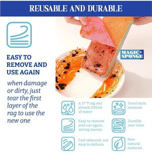 Set di 4 Spugne in Microfibra a 12 Strati, Ultra Assorbenti e Riutilizzabili, per Pulizie Domestiche e in Cucina - Product Image 3