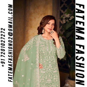 ชุดเดรสสำหรับผู้หญิงชุดกระโปรงตาข่ายลายผีเสื้อสไตล์อินเดียพร้อมชุดเดรสแบบแฟนซี - Product Image 2