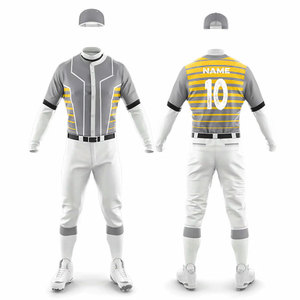 Athletic Style Full Kit Team Apparel <b>Baseball</b> Uniform Printed Lightweight All Season Sportswear Kits Club Match Uniform Sets - Product Image 1