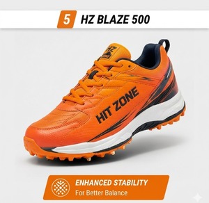 Chaussures de cricket à crampons en caoutchouc avancées, forte adhérence, légères, durables, confortables, chaussures de match - Product Image 2