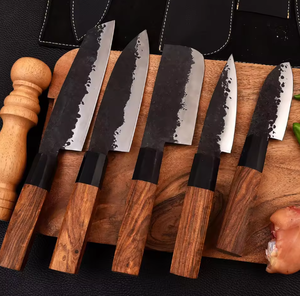 LEGACY BLADES Premium Handmade High Carbon Steel Kitchen <b>Knife</b> <b>Set</b> Wooden Handle Professional Japanese Chef <b>Set</b> Factory Supplier - Product Image 3