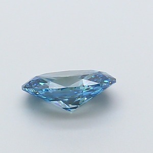 Diamant ovale bleu vif fantaisie de 1,00 carat, cultivé en laboratoire, certifié IGI, VS1, polissage excellent, pierre précieuse synthétique CVD pour bijoux fins - Product Image 2