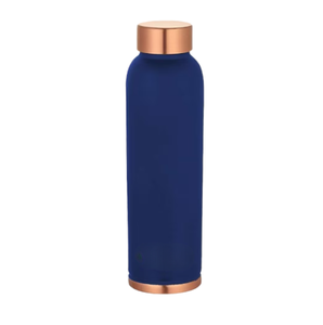 Botella de agua de cobre confiable diseñada para el consumo de agua limpia en el hogar, la oficina, el gimnasio, actividades al aire libre y de viaje. - Product Image 4