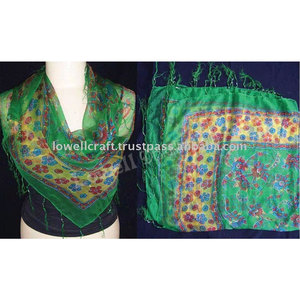 Custom Design Digital Printed High Quality Silk Habotai <b>Chiffon</b> Georgette Fabric for Luxury Garment Sewing <b>Scarves</b> Fashion - Product Image 2